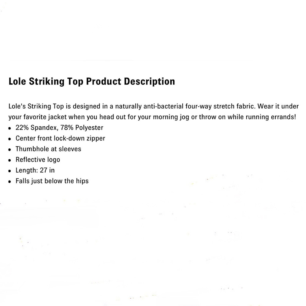 Lole Long-Sleeve Striking Performance Top - Picture 5 of 5